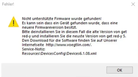 get red-y Software – Firmware Error